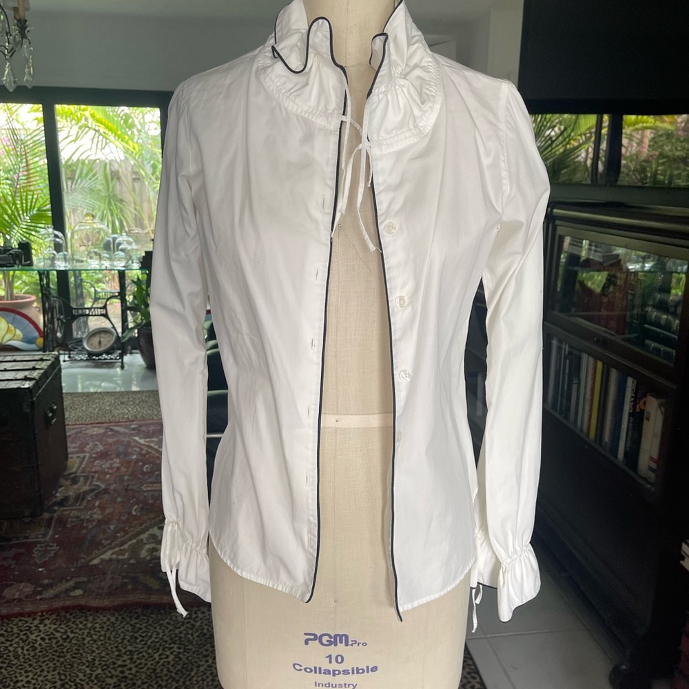 Anne Fontaine White Classic Jacket